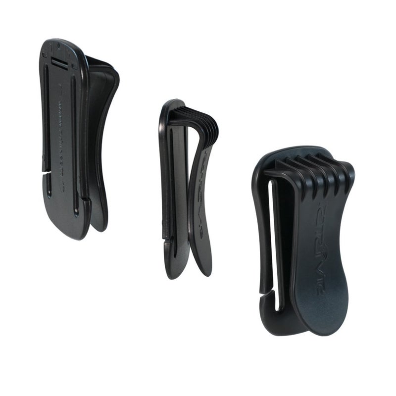 CamDesign Universal Lens Cap Anti-losing Holder Clip Buckle (Black) + CamDesign Wristband Lens Focus Ring (Aqua)